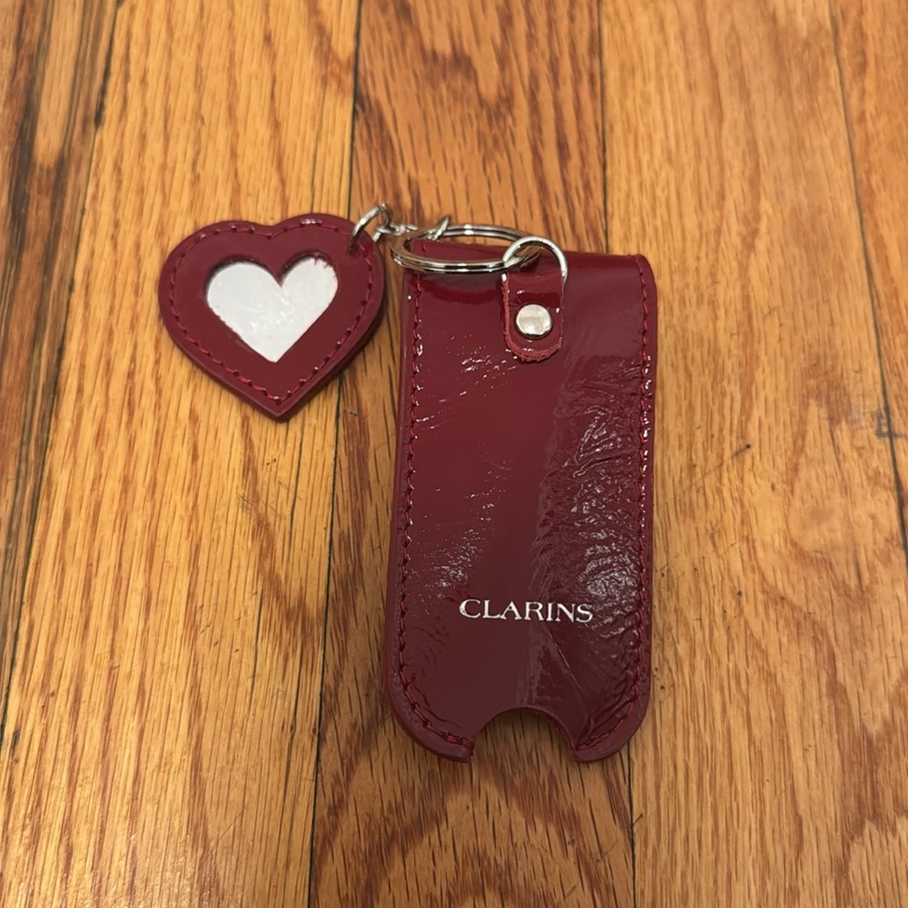 Clarins lip oil key chain lip gloss holder